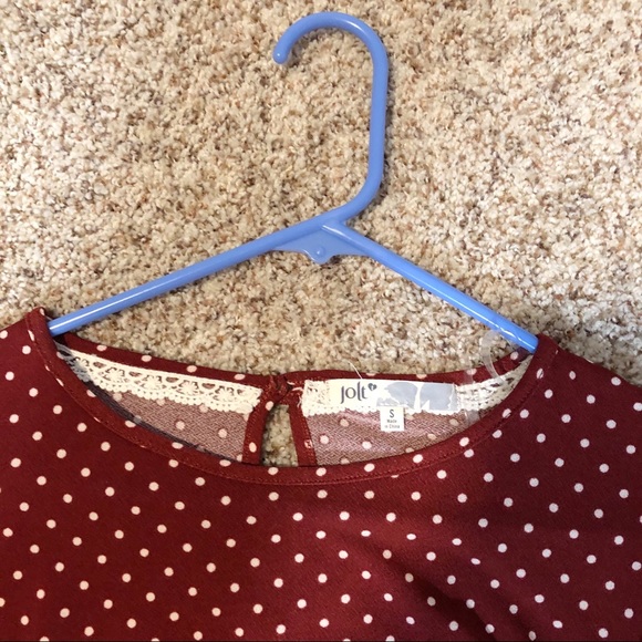 Red tie bow shirt - Picture 4 of 7